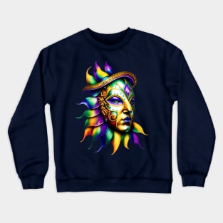 Mardi Gras Mask Crewneck Sweatshirt